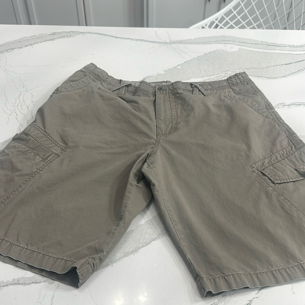 Jordan Cargo Shorts Mens 40 Brown Ripstop Military Baggy Drawstring